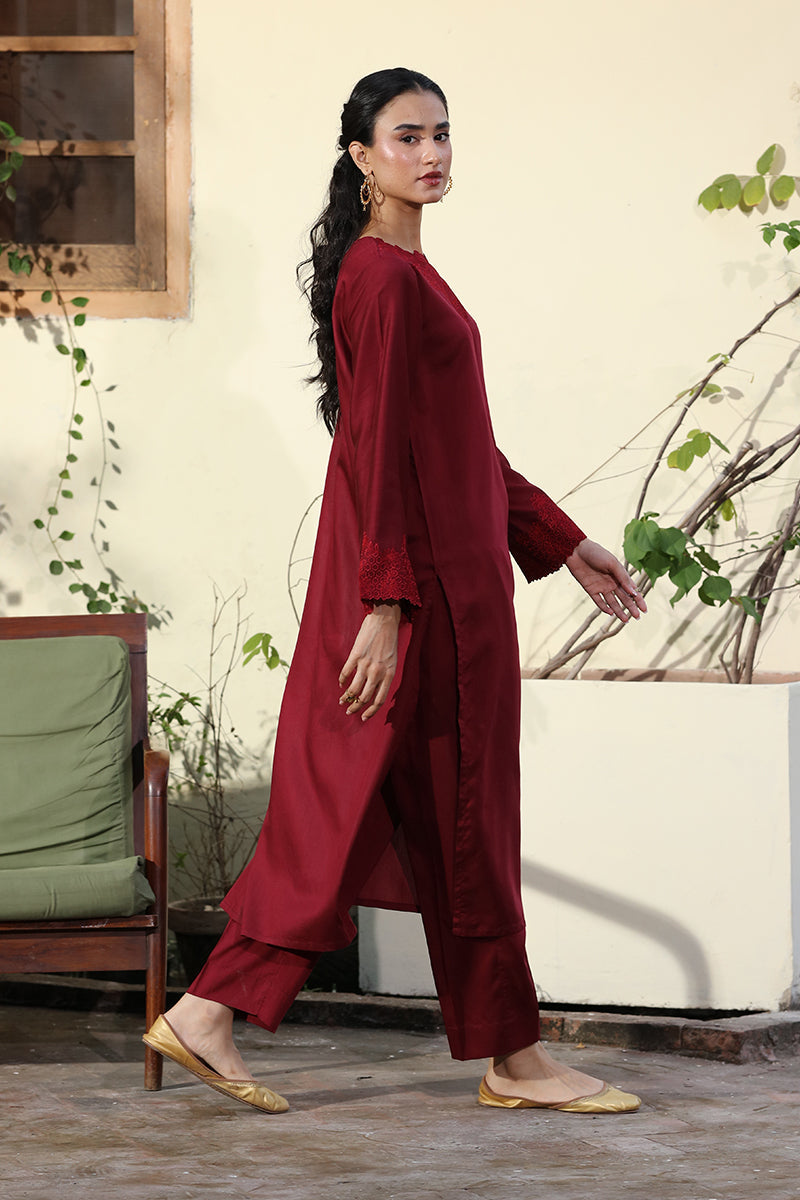 Maroon Viscose