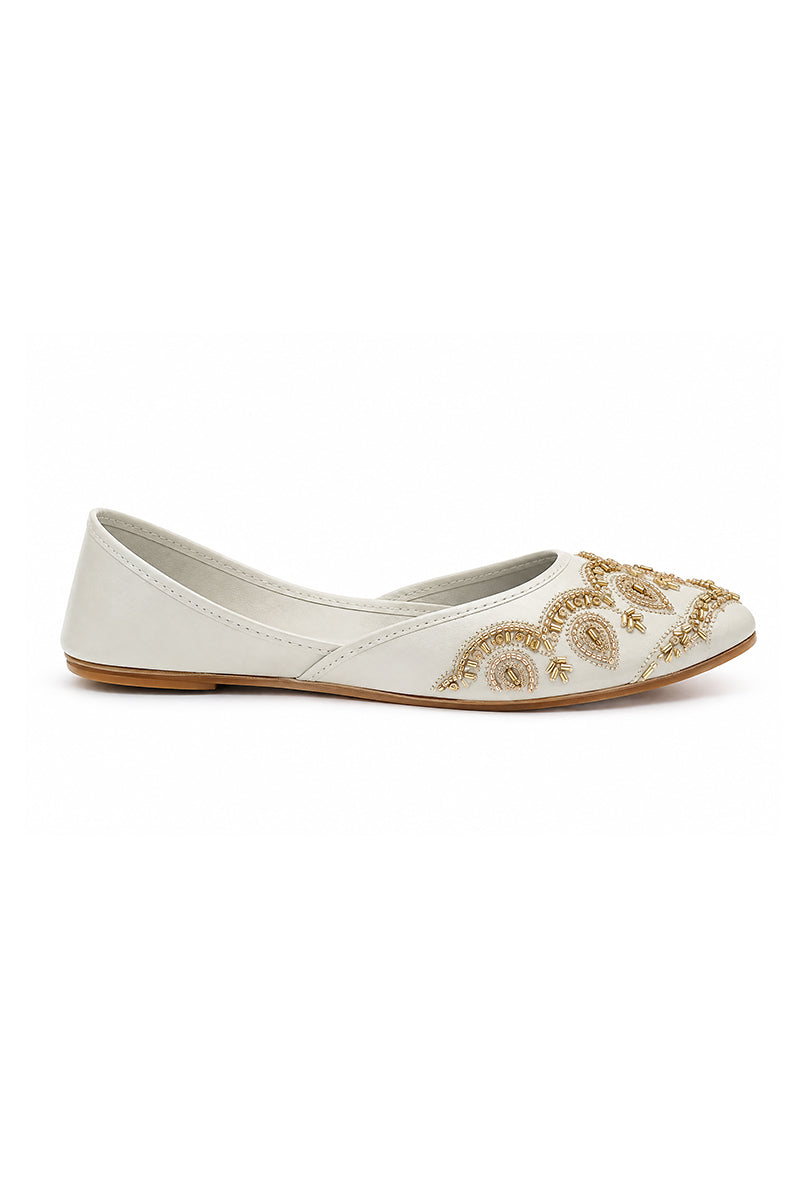 Ivory Gold Khussa