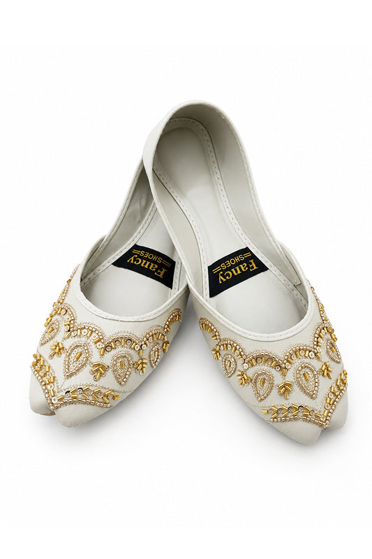 Ivory Gold Khussa