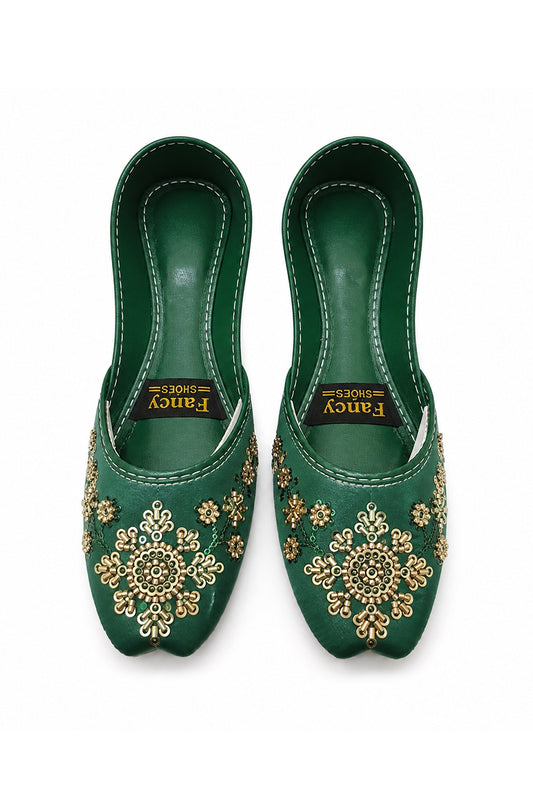 Emerald Green Khussa